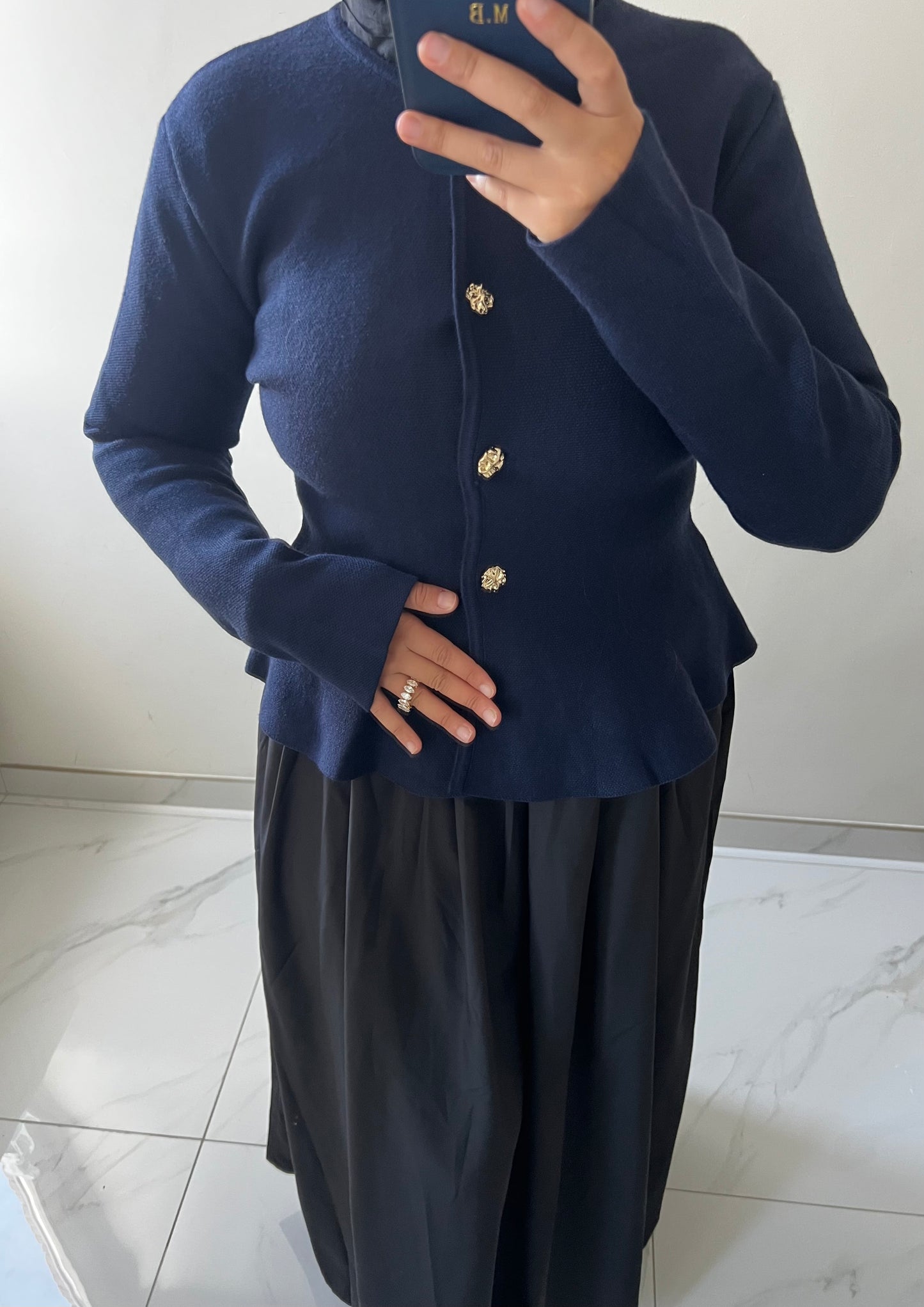 The Élyse Cardigan — Gold Buttons