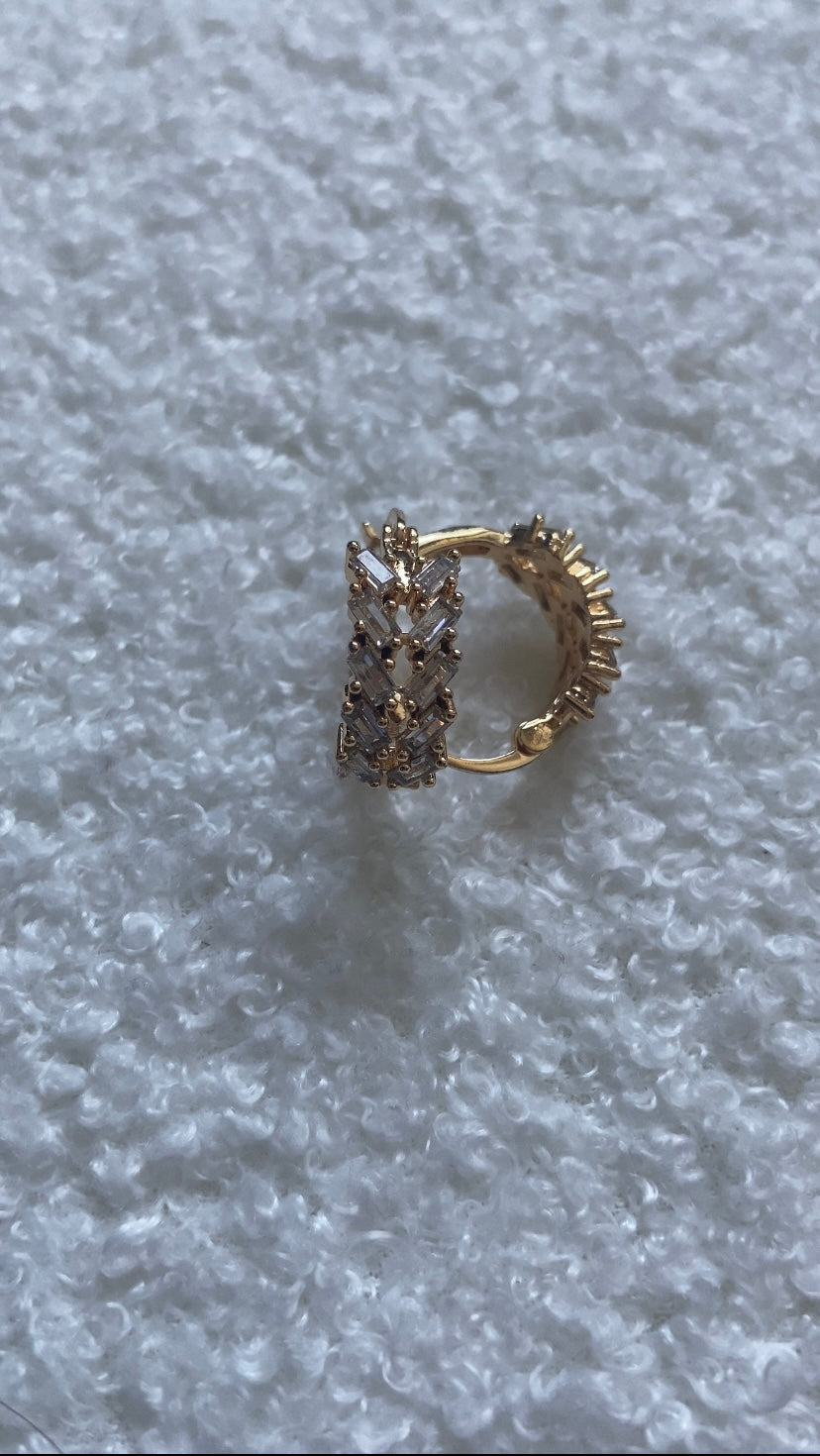 Saphira Earrings - Gold & Silver