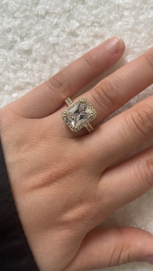 Zaynah Ring - Gold & Silver