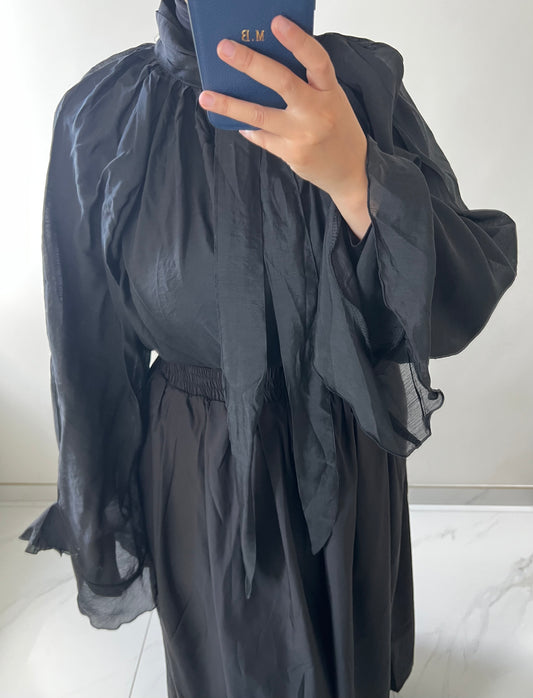 The Seraphina Blouse — Black
