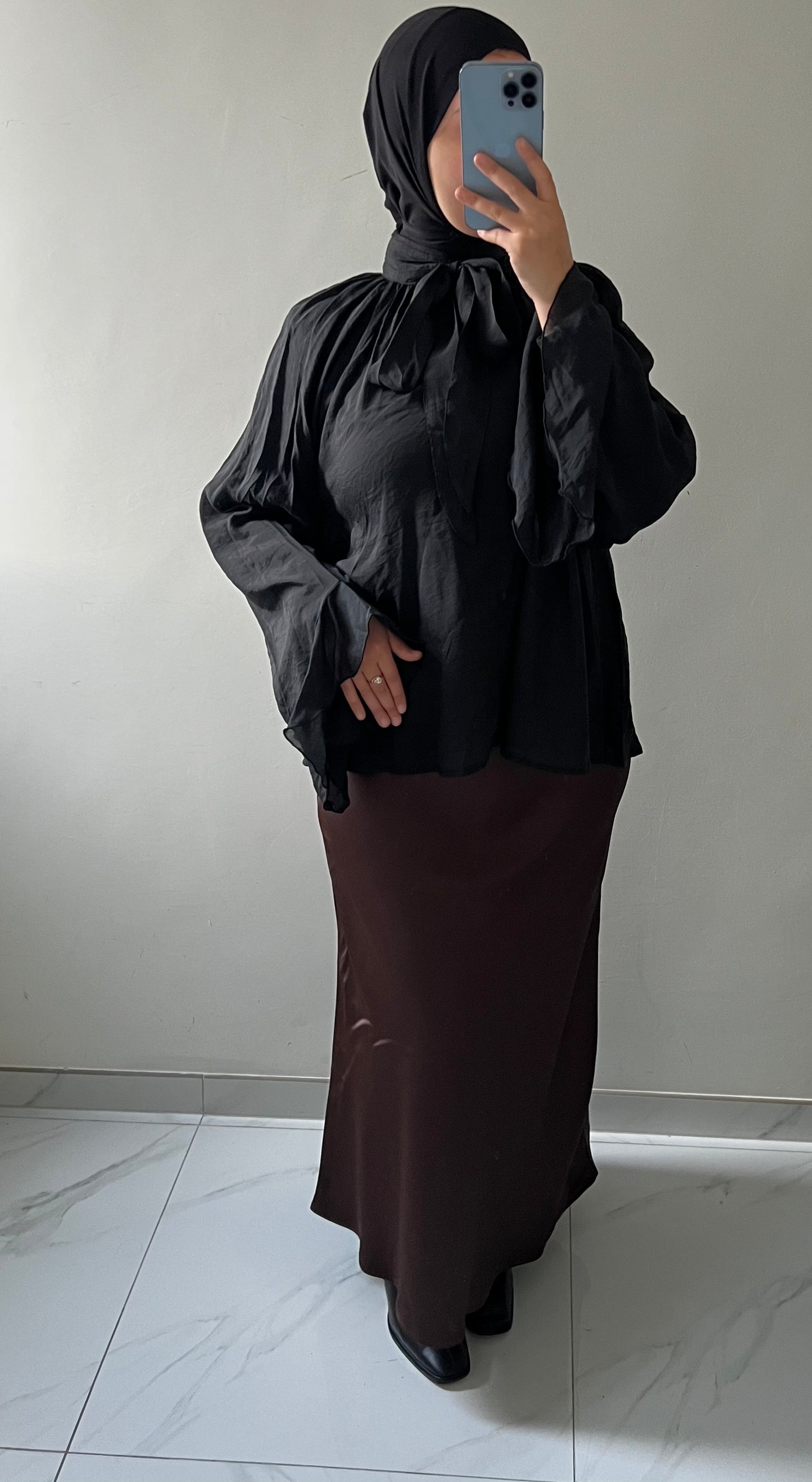 The Seraphina Blouse — Black