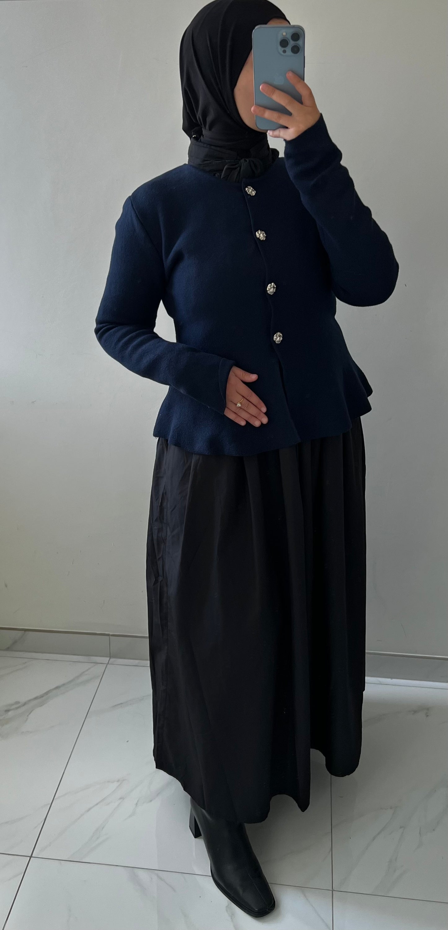 The Élyse Cardigan — Silver Buttons