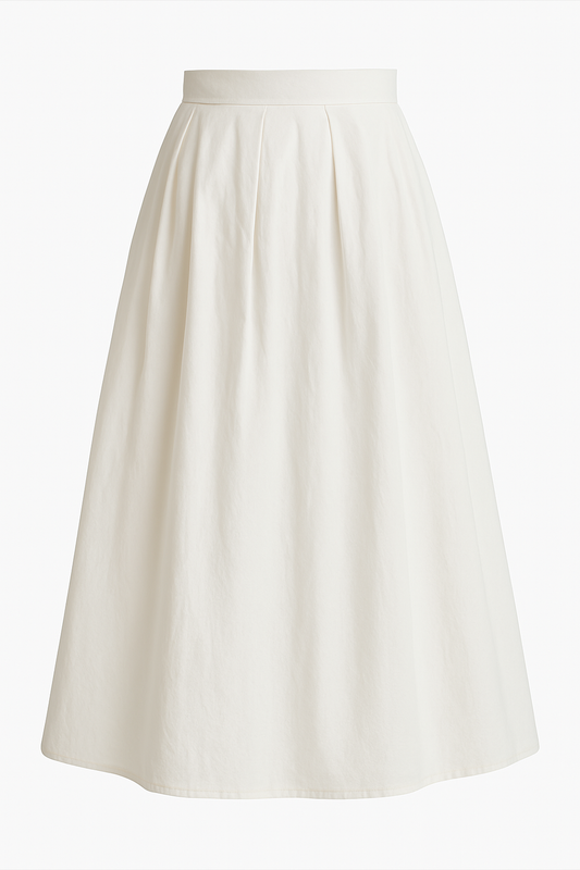 White A-Line Skirt