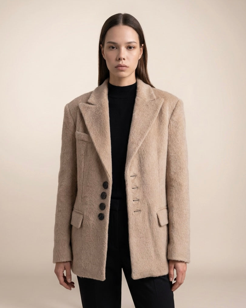 Fluffy blazer