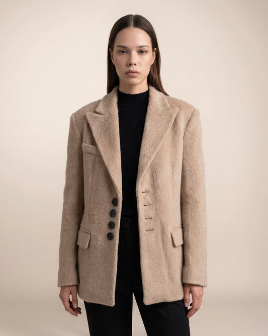 Fluffy blazer