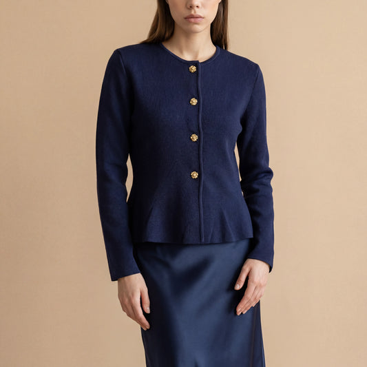 The Élyse Cardigan — Gold Buttons