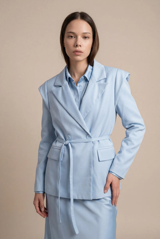 The Élise Blazer - Baby Blue