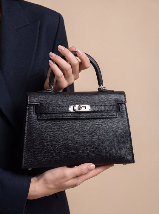The Essential Bag - Black, silver hardware
